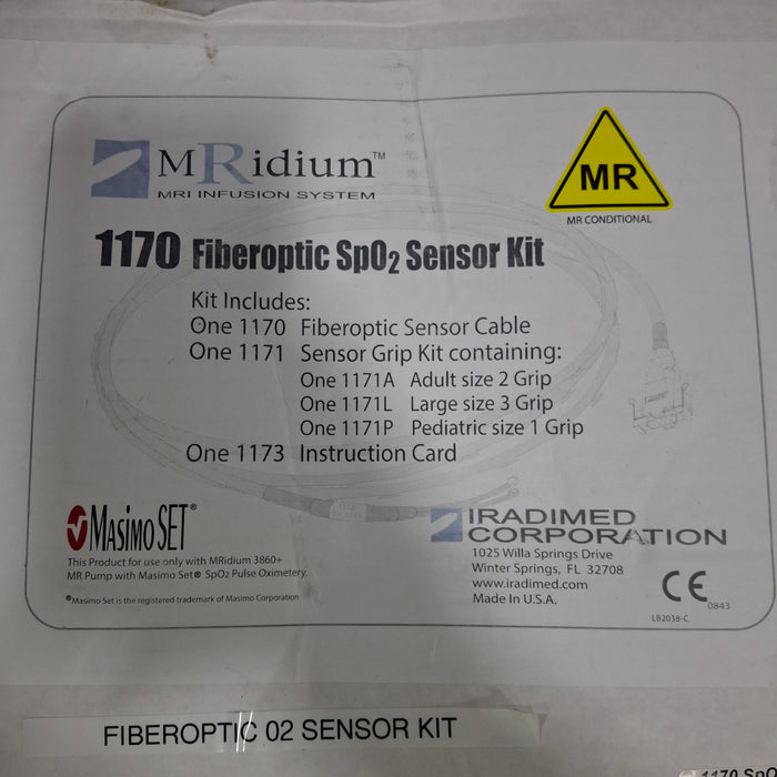 Iradimed Iradimed 1170 SpO2 Fiber Optic Sensor Infusion Pump reLink Medical