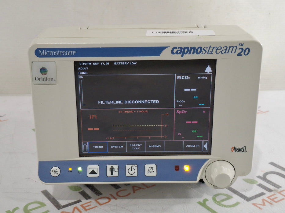 Oridion Oridion Capnostream 20 Capnography Monitor Patient Monitors reLink Medical