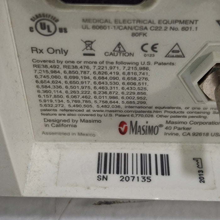 Masimo Masimo RDS 1 Pulse Oximeter Base Patient Monitors reLink Medical