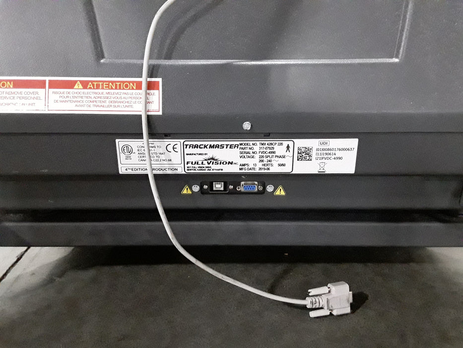 Full Vision Full Vision TMX428 220 Trackmaster Stress Test Treadmill Cardiology reLink Medical