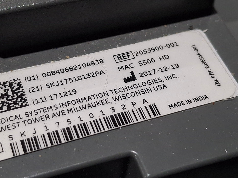 GE Healthcare GE Healthcare MAC 5500 HD ECG without CAM Module Cardiology reLink Medical