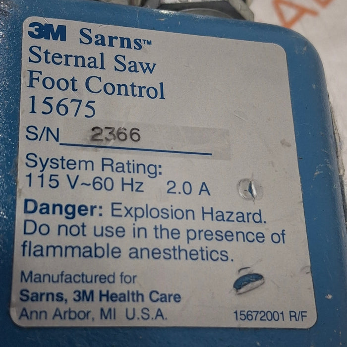 3M Sarns 15675 Footswitch