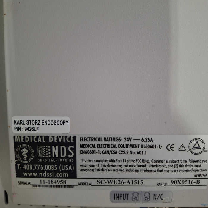 Karl Storz Karl Storz WideView SC-WU26-A1515 Surgical Display Rigid Endoscopy reLink Medical