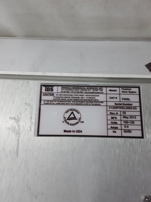 TBS TBS FWS Flotation Work Station Research Lab reLink Medical