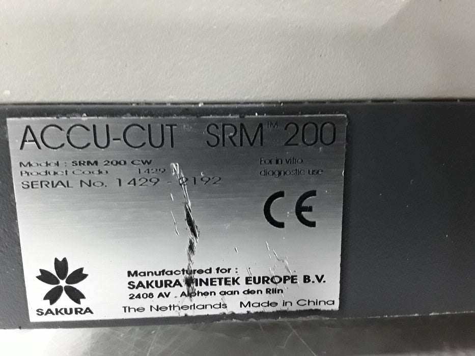 SAKURA SAKURA Accu-Cut SRM Rotary Microtome Histology and Pathology reLink Medical