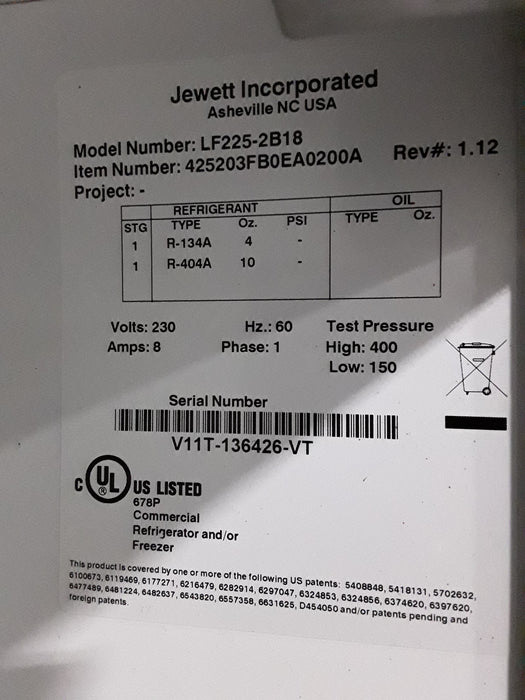 Thermo Scientific Thermo Scientific Jewett LF2 Laboratory Refrigerator/Freezer Research Lab reLink Medical