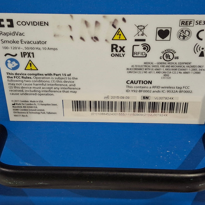 Covidien Covidien RapidVac SE3690 Smoke Evacuator Surgical Equipment reLink Medical