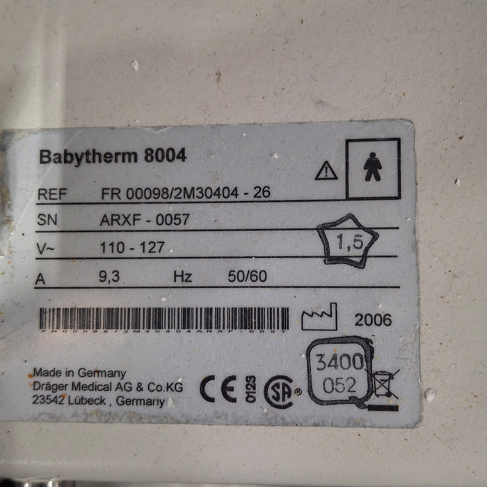 Draeger Medical Babytherm 8004 Baby Warmer