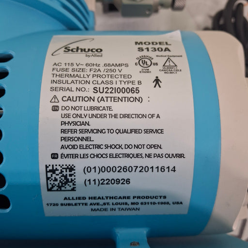 Schuco Schuco S130A Aspirator Pump Surgical Equipment reLink Medical