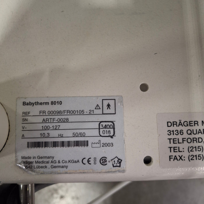 Draeger Medical Draeger Medical Babytherm 8010 Infant Warmer Infant Warmers and Incubators reLink Medical