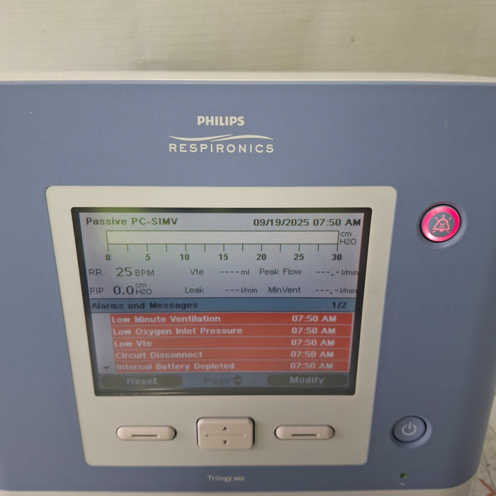 Respironics Trilogy 202 Ventilator