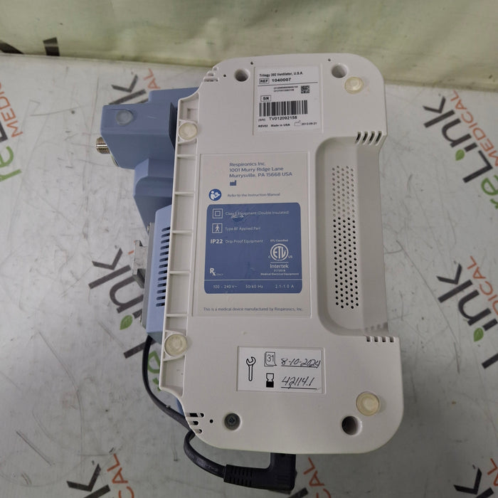 Respironics Trilogy 202 Ventilator