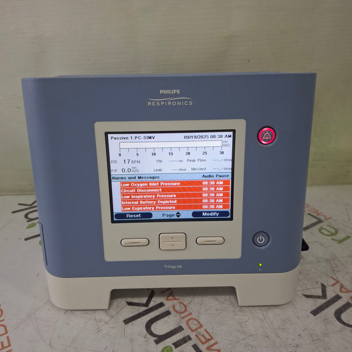 Respironics Trilogy 202 Ventilator