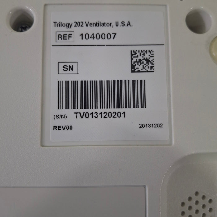 Respironics Trilogy 202 Ventilator