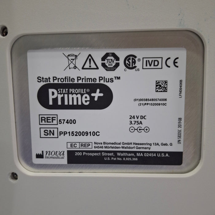 Nova Biomedical Corp. Stat Profile Prime Plus Analyzer