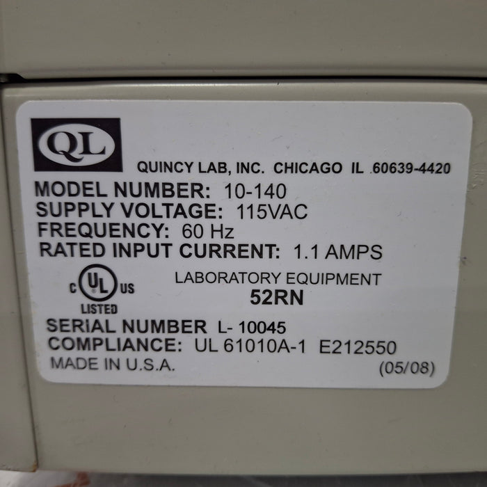 Quincy Labs 10-140 Incubator