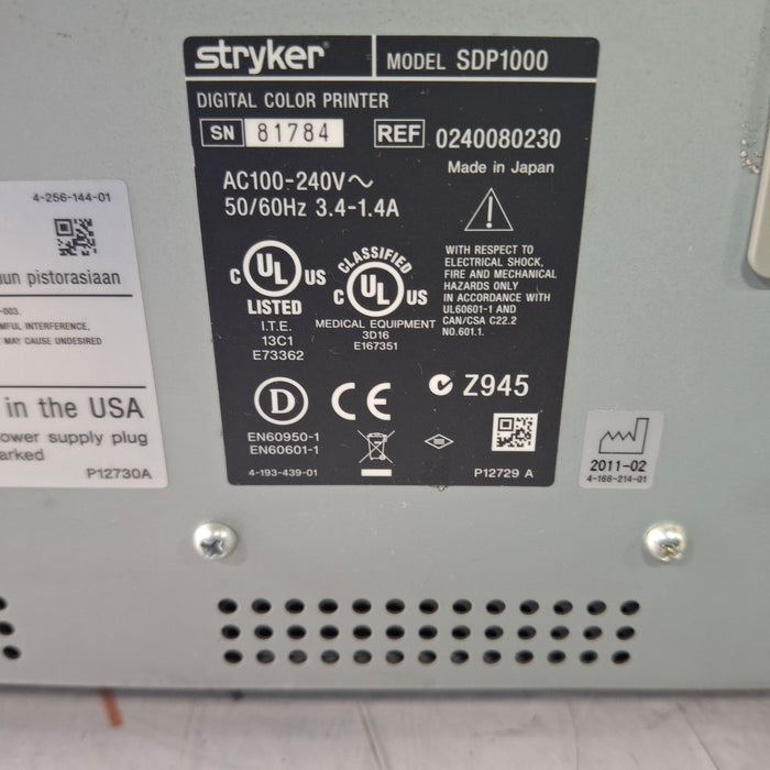 Stryker SDP1000 Digital Color Printer