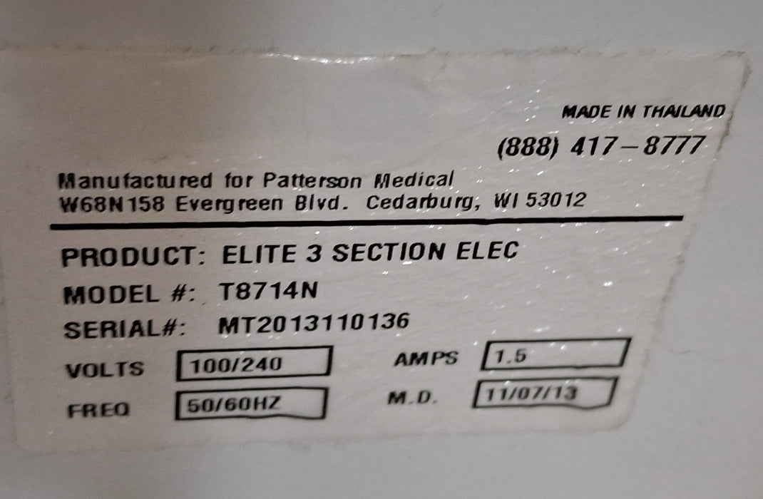 Metron Medical Elite 3 Section Treatment Table