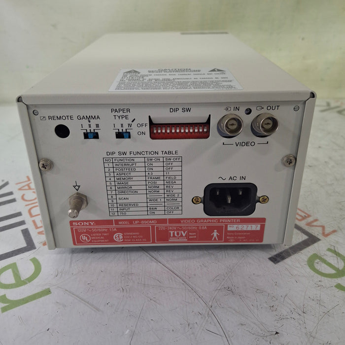 Sony Sony UP-890MD Imager / Printer Ultrasound reLink Medical