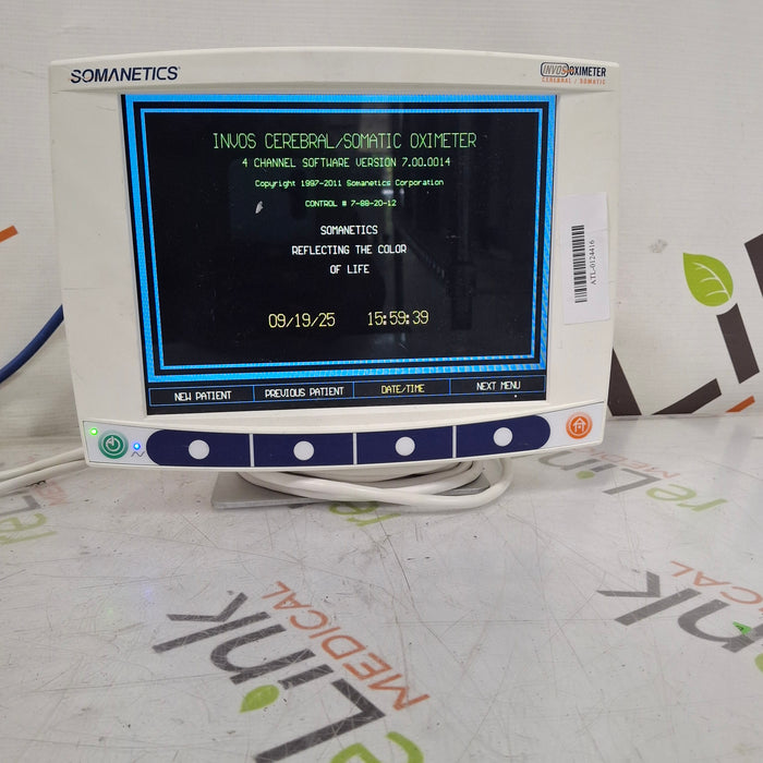 Somanetics Invos 5100C Cerebral Oximeter Monitor