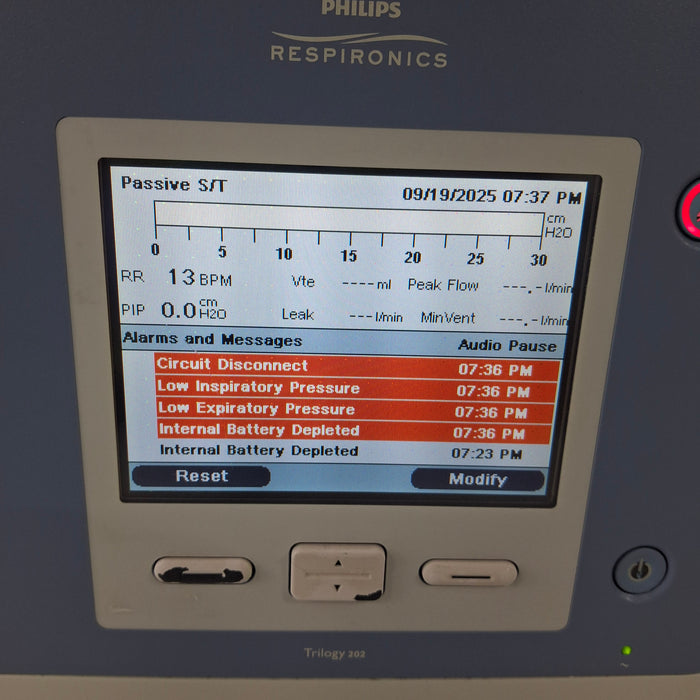 Respironics Trilogy 202 Ventilator