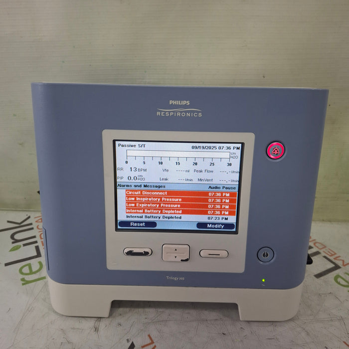 Respironics Trilogy 202 Ventilator