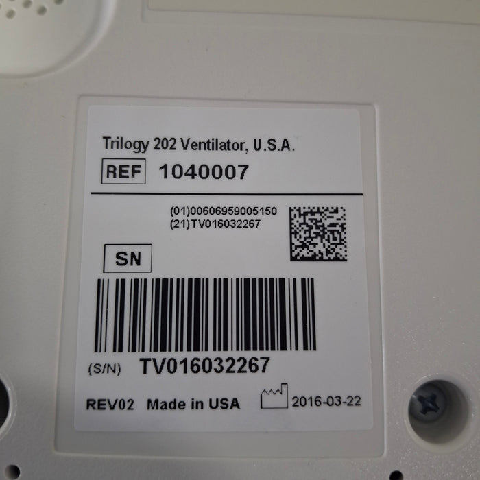 Respironics Trilogy 202 Ventilator