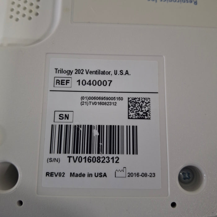 Respironics Trilogy 202 Ventilator