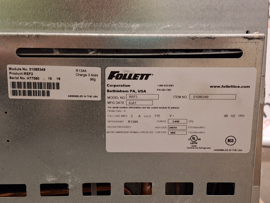 Follett Corp REF2 Medical Grade Counter Top Refridgerator