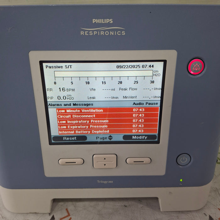Respironics Trilogy 202 Ventilator