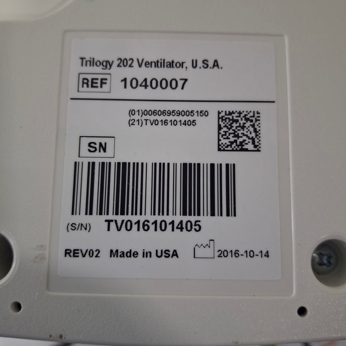 Respironics Trilogy 202 Ventilator