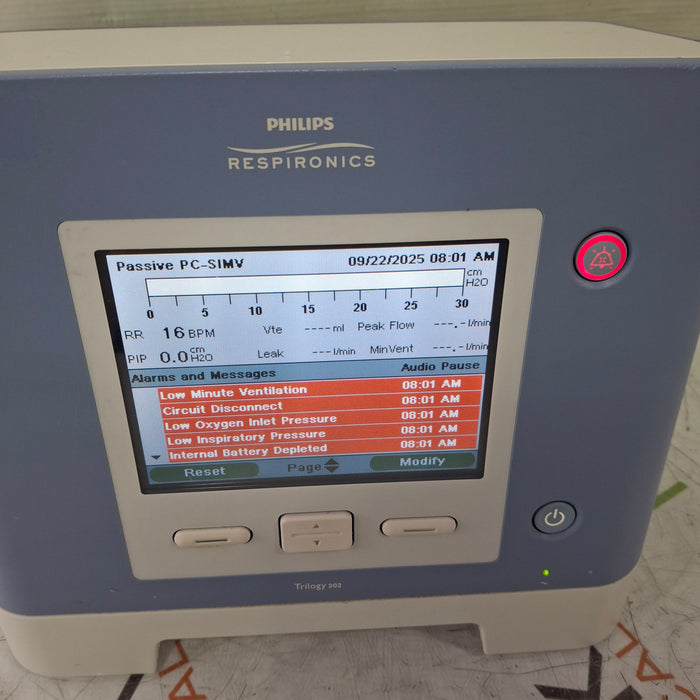 Respironics Trilogy 202 Ventilator