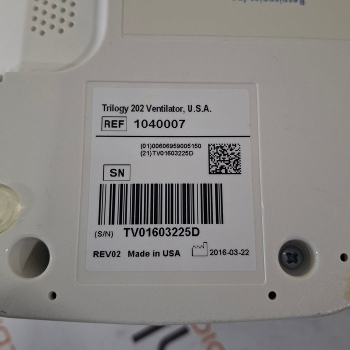 Respironics Trilogy 202 Ventilator