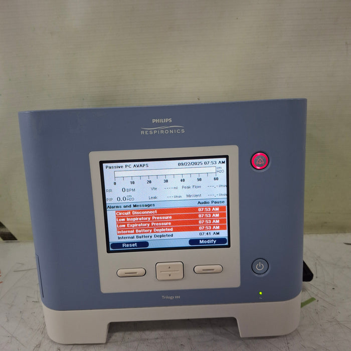 Respironics Trilogy 202 Ventilator