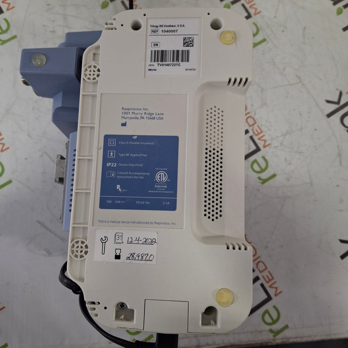 Respironics Trilogy 202 Ventilator