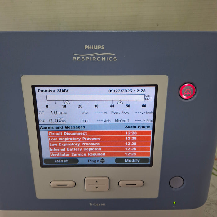 Respironics Trilogy 202 Ventilator