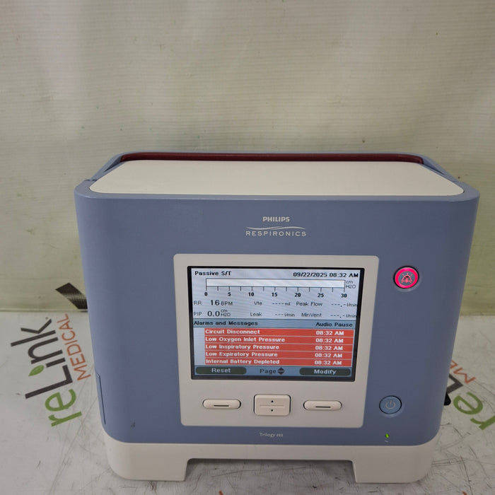 Respironics Trilogy 202 Ventilator