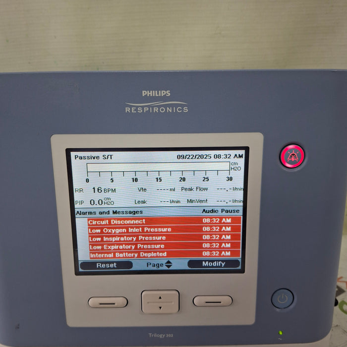 Respironics Trilogy 202 Ventilator