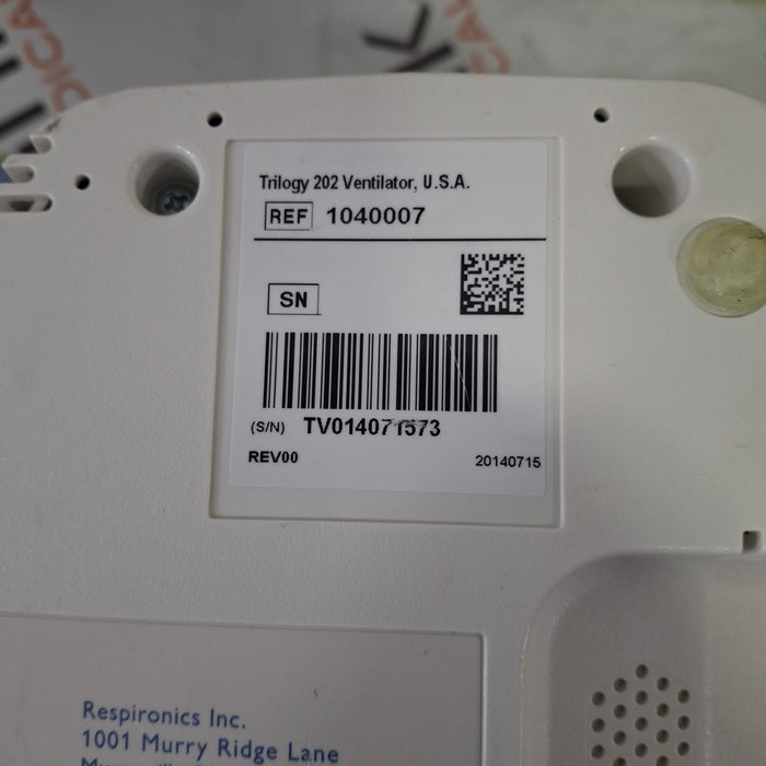 Respironics Trilogy 202 Ventilator