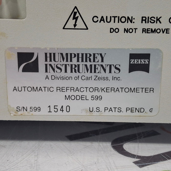 Carl Zeiss Carl Zeiss Humphrey 599 Automatic Refractor Ophthalmology reLink Medical