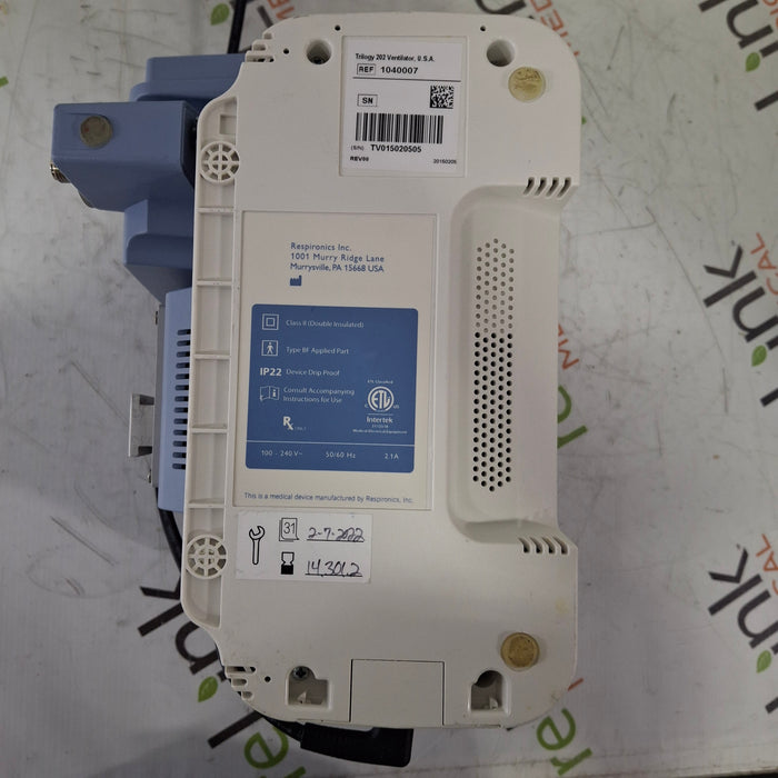 Respironics Respironics Trilogy 202 Ventilator Respiratory reLink Medical