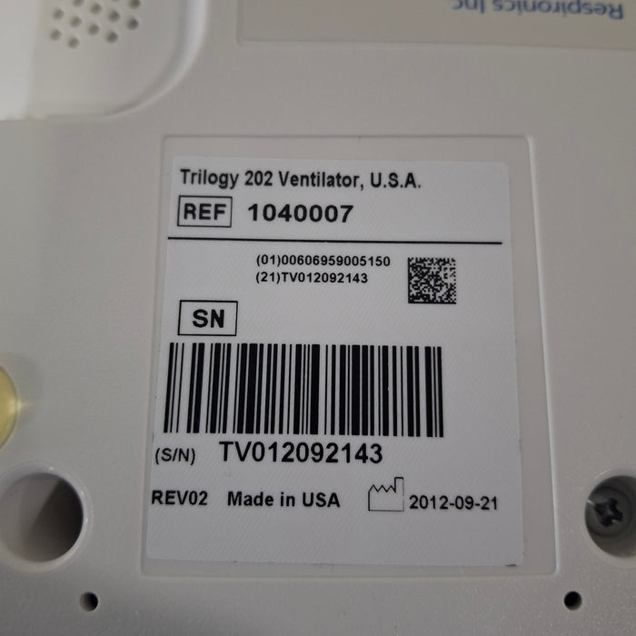 Respironics Trilogy 202 Ventilator