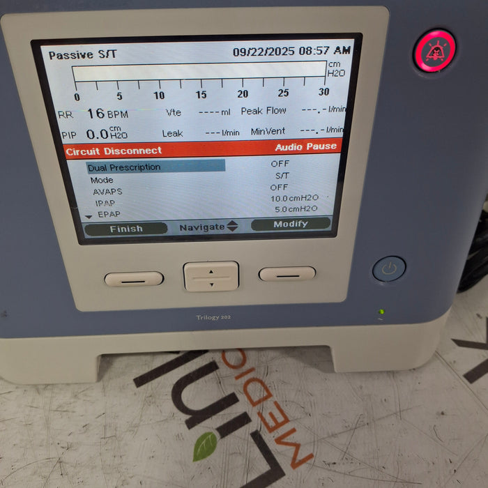Respironics Trilogy 202 Ventilator