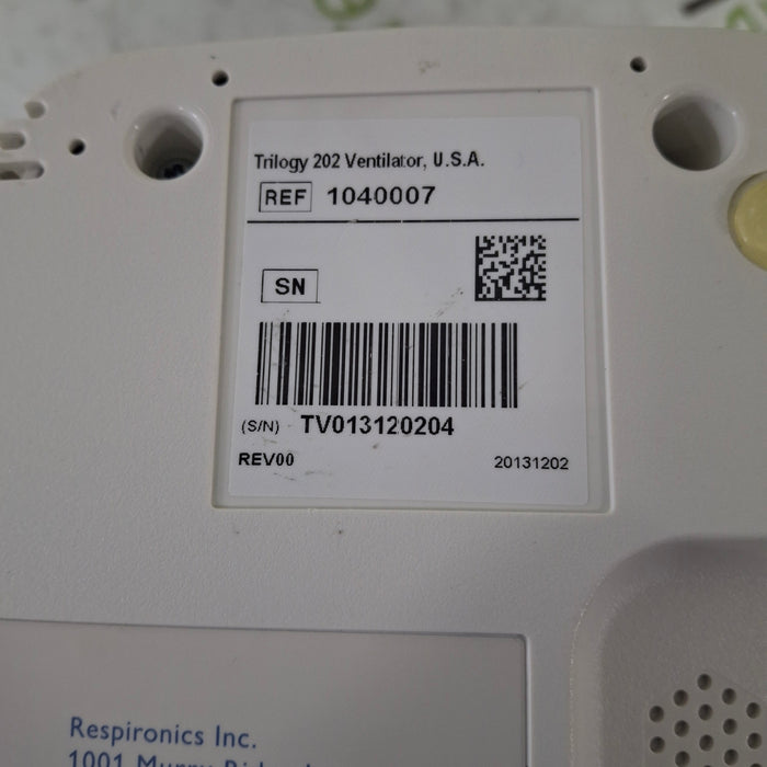 Respironics Trilogy 202 Ventilator