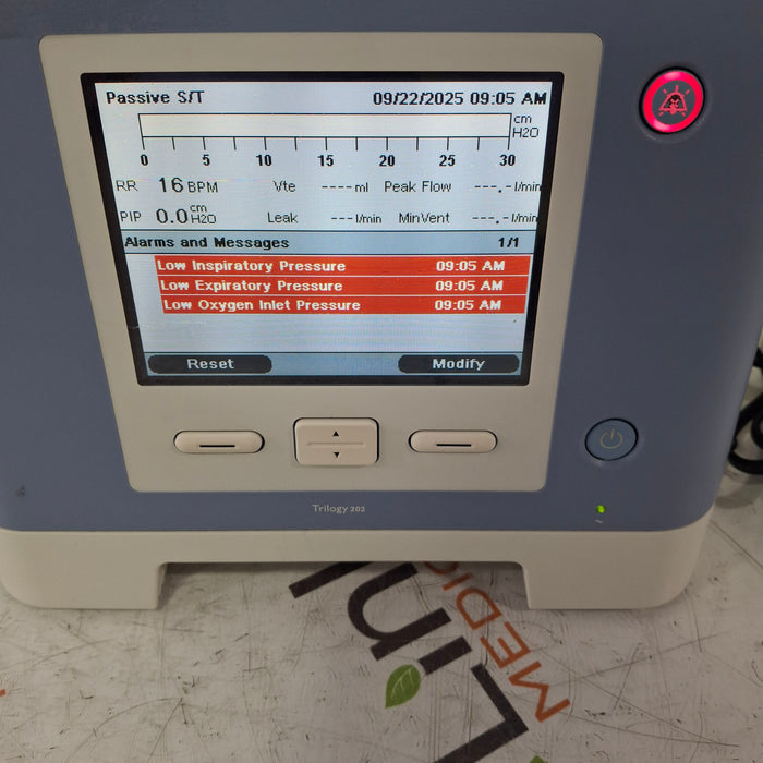 Respironics Trilogy 202 Ventilator