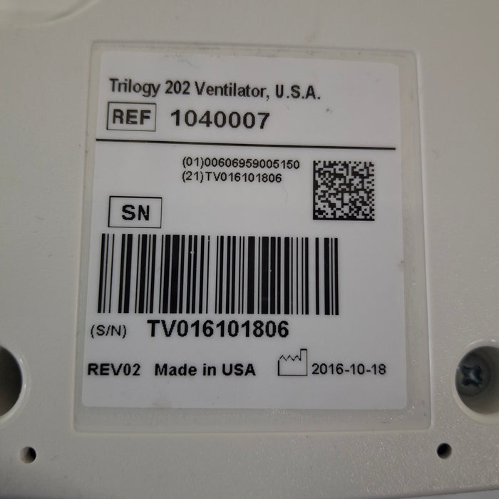 Respironics Trilogy 202 Ventilator