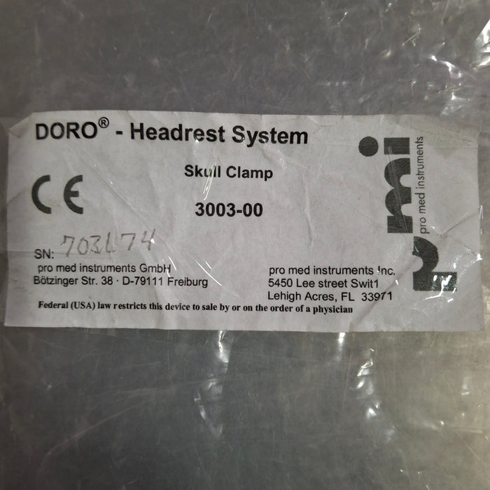 PMI Surgical 3003-00 DORO Headrest System