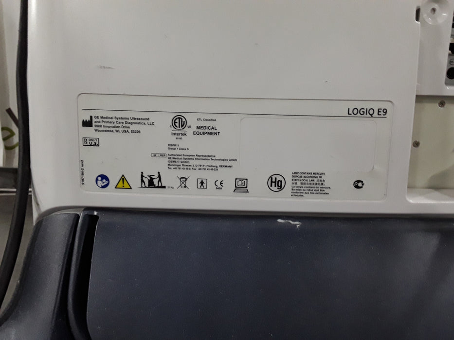 GE Healthcare GE Healthcare Logiq E9 Ultrasound Ultrasound reLink Medical