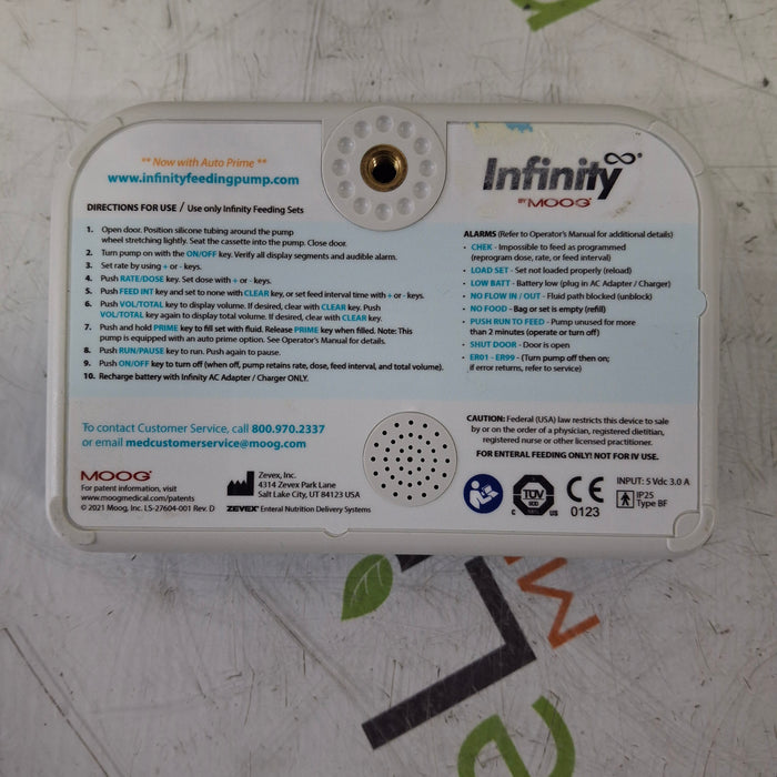Moog Medical Moog Medical Infinity Enteral Feeding Pump Infusion Pump reLink Medical