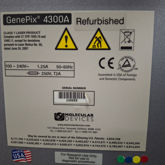 Molecular Devices GenePix 4300A MicroArray Scanner
